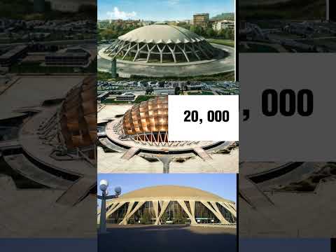 Edificios similares Palacio de los Deportes de México y Roma y el Norrfolk Scope Arena.