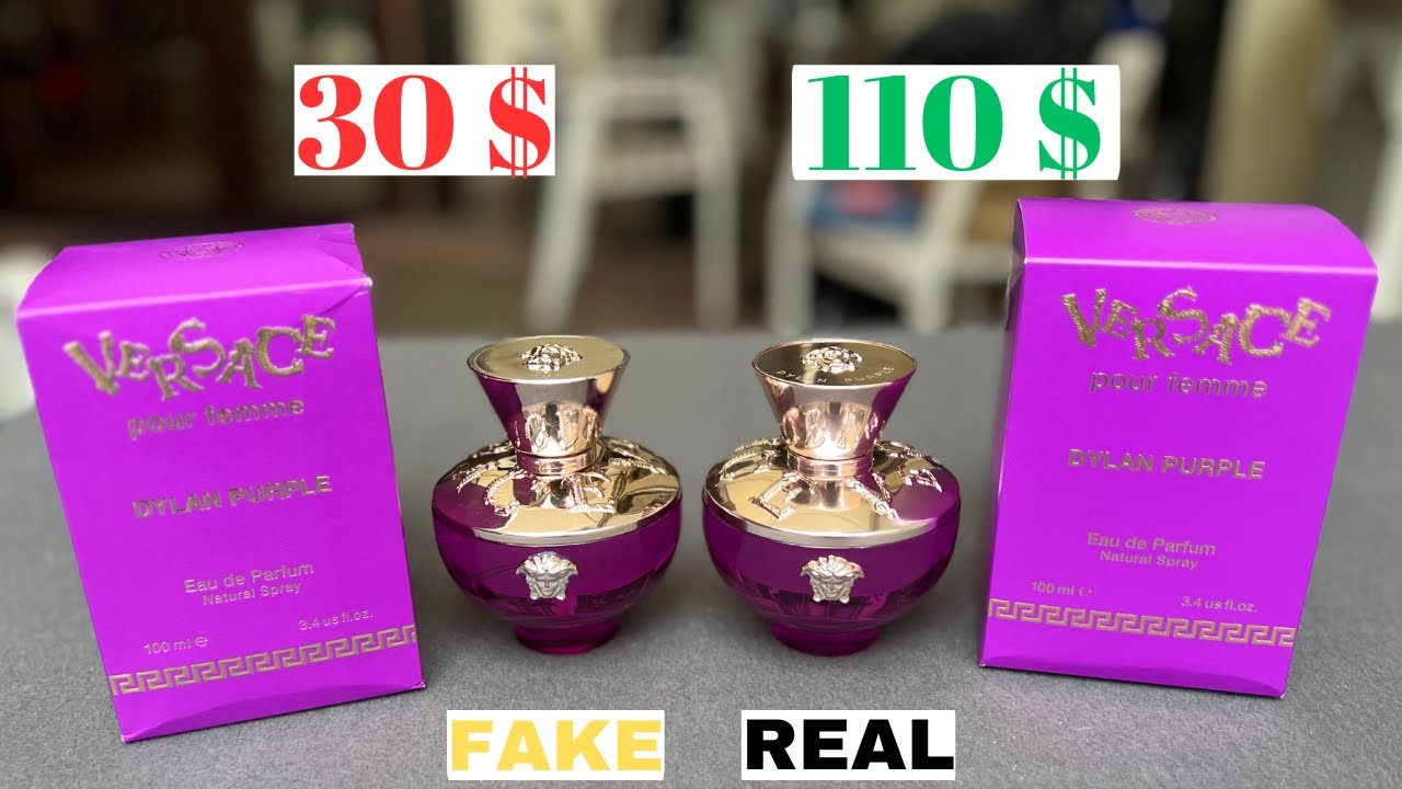 Fake vs Real Versace Dylan Purple Pour Femme Perfume