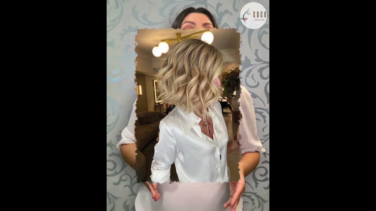 Bob Recto con Ondas Tendencia 2024 #moda #hair #cabello