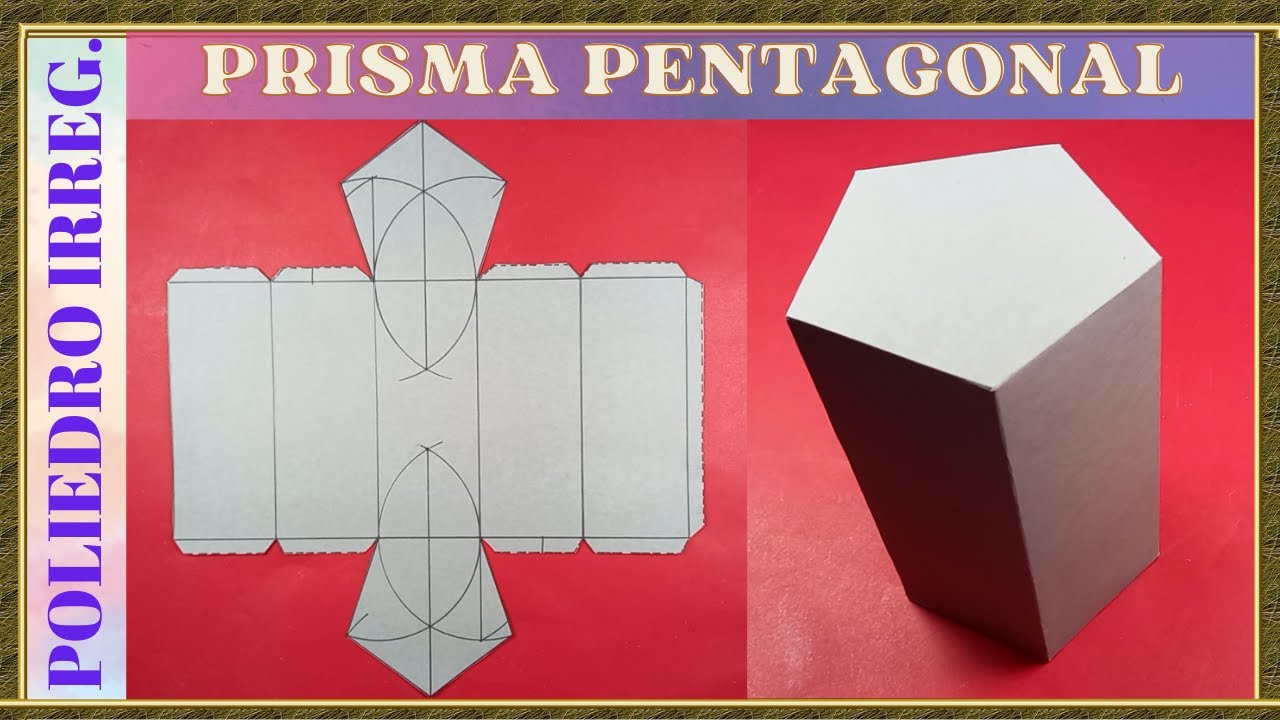 COMO HACER UN PRISMA PENTAGONAL / Pentagonal prism