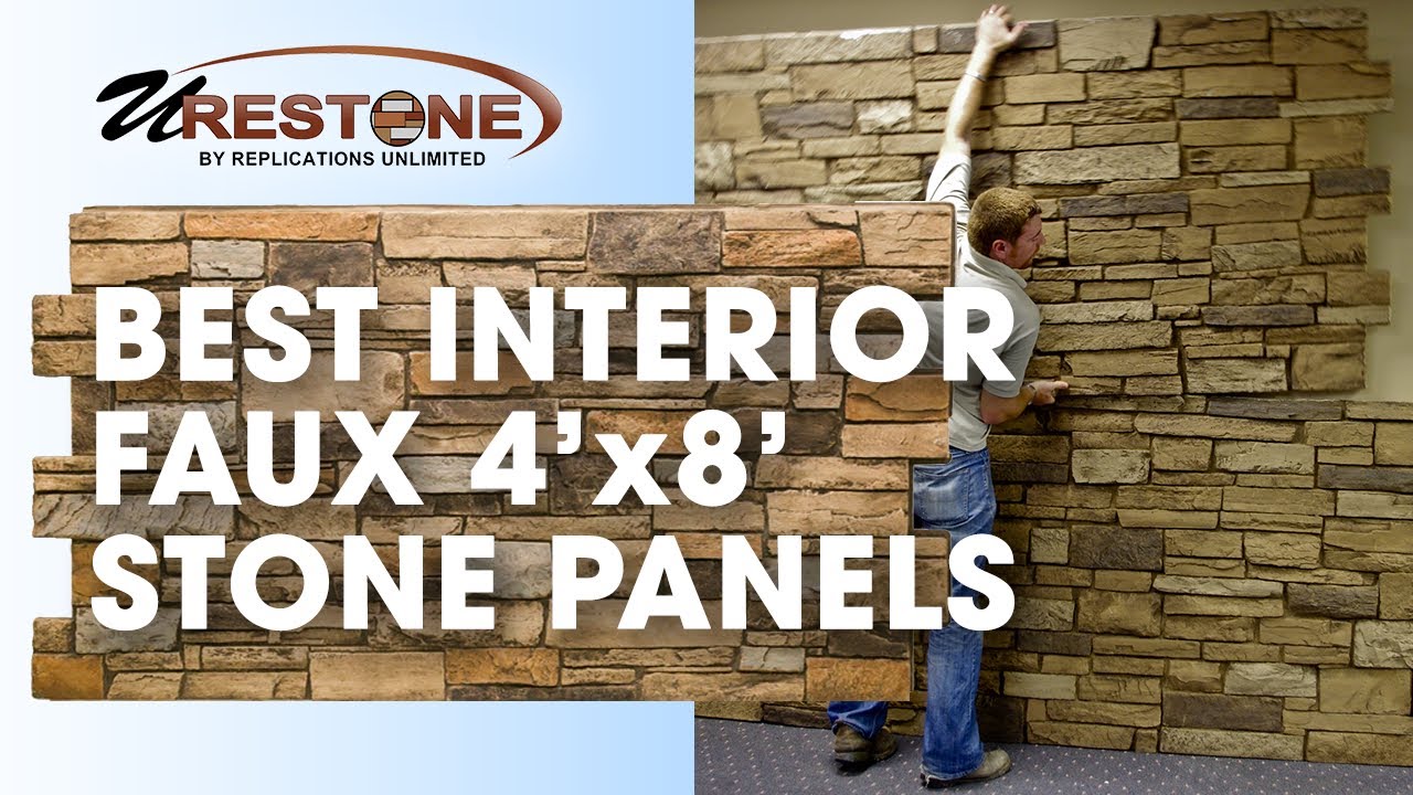 Best Interior Faux 4'x8' Stone Panels - Urestone Faux Stone Panels