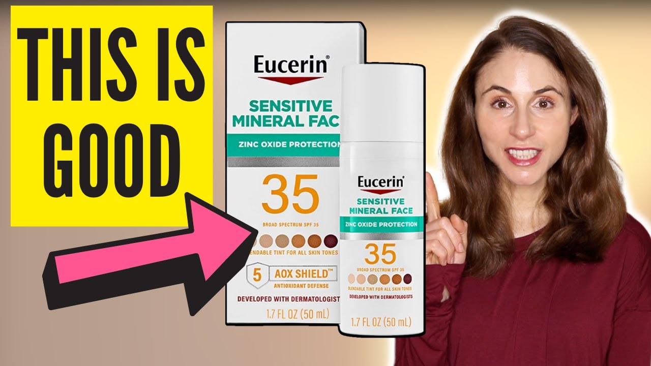 *NEW* Eucerin Tinted Mineral Sunscreen Review @DrDrayzday
