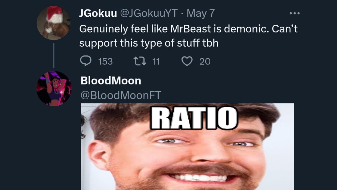 mf thinks mrbeast is evil💀