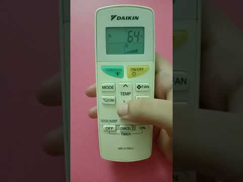 Daikin AC remote °F to °C ||| How to change temp° from Fahrenheit to celcius in Daikin AC remote.