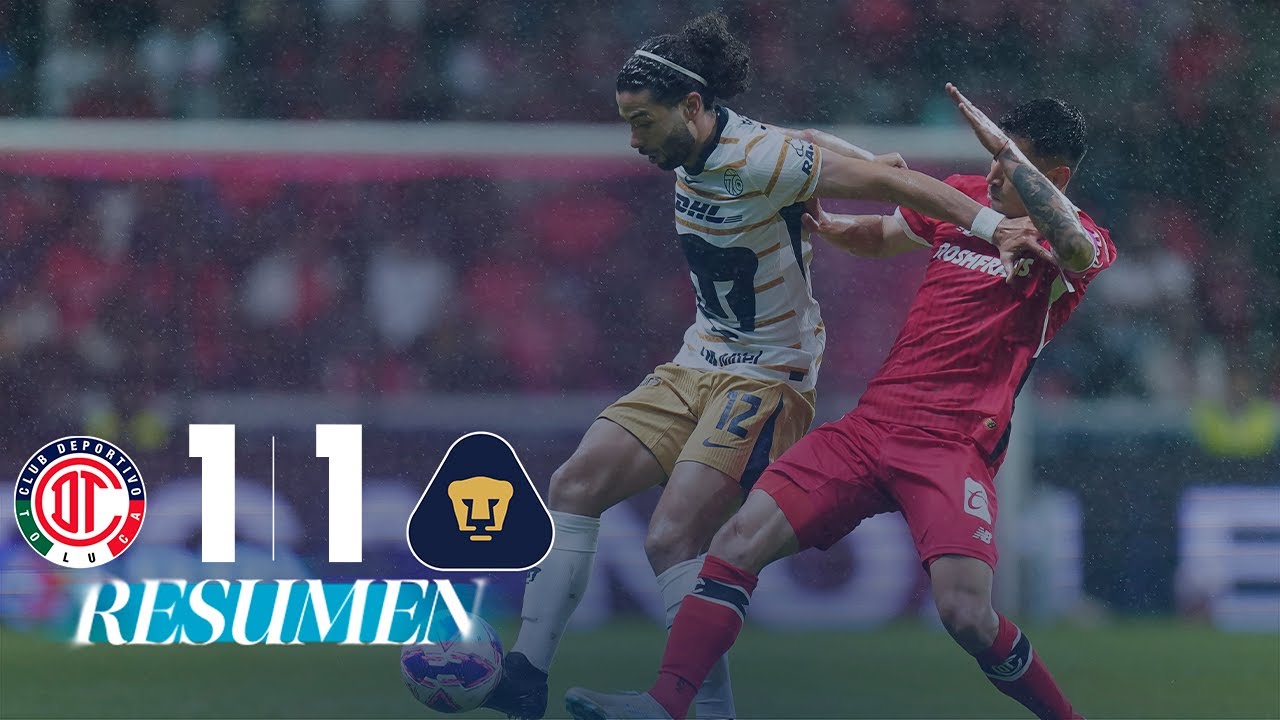TOLUCA 1-1 PUMAS J11 | PARTIDAZO y empate en el INFIERNO