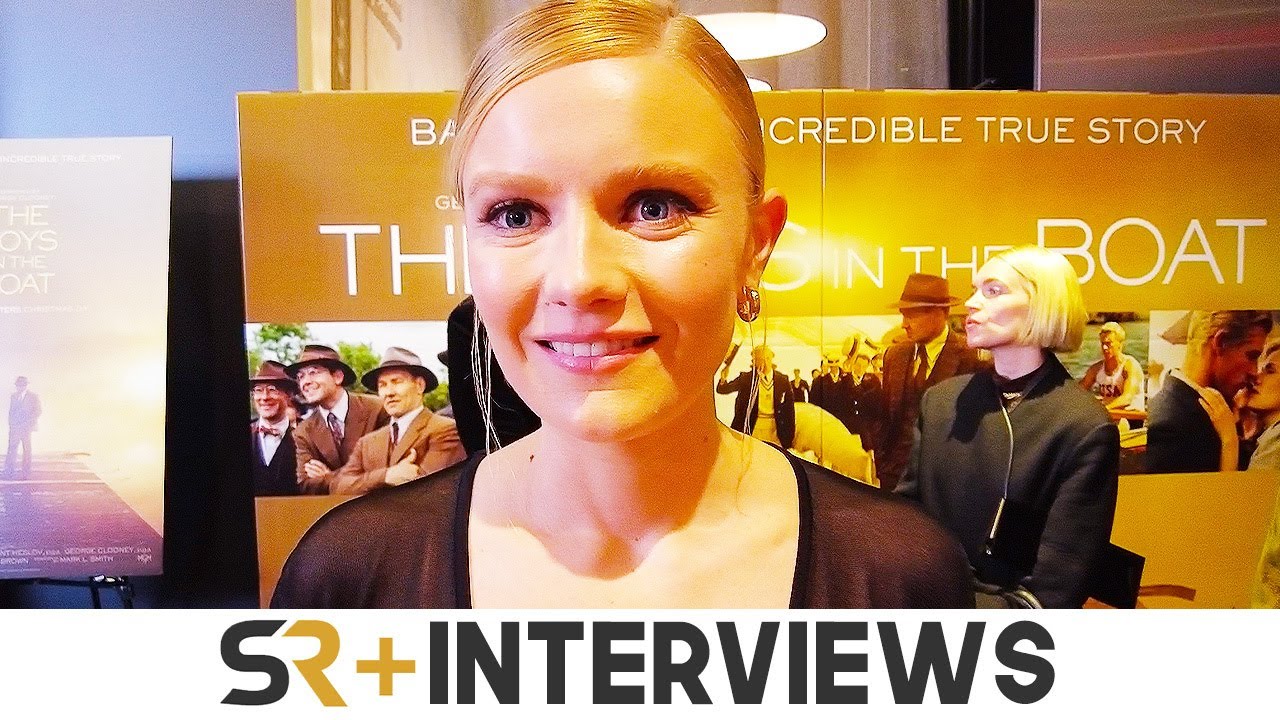 Hadley Robinson Talks The Boys In The Boat On The Red Carpet