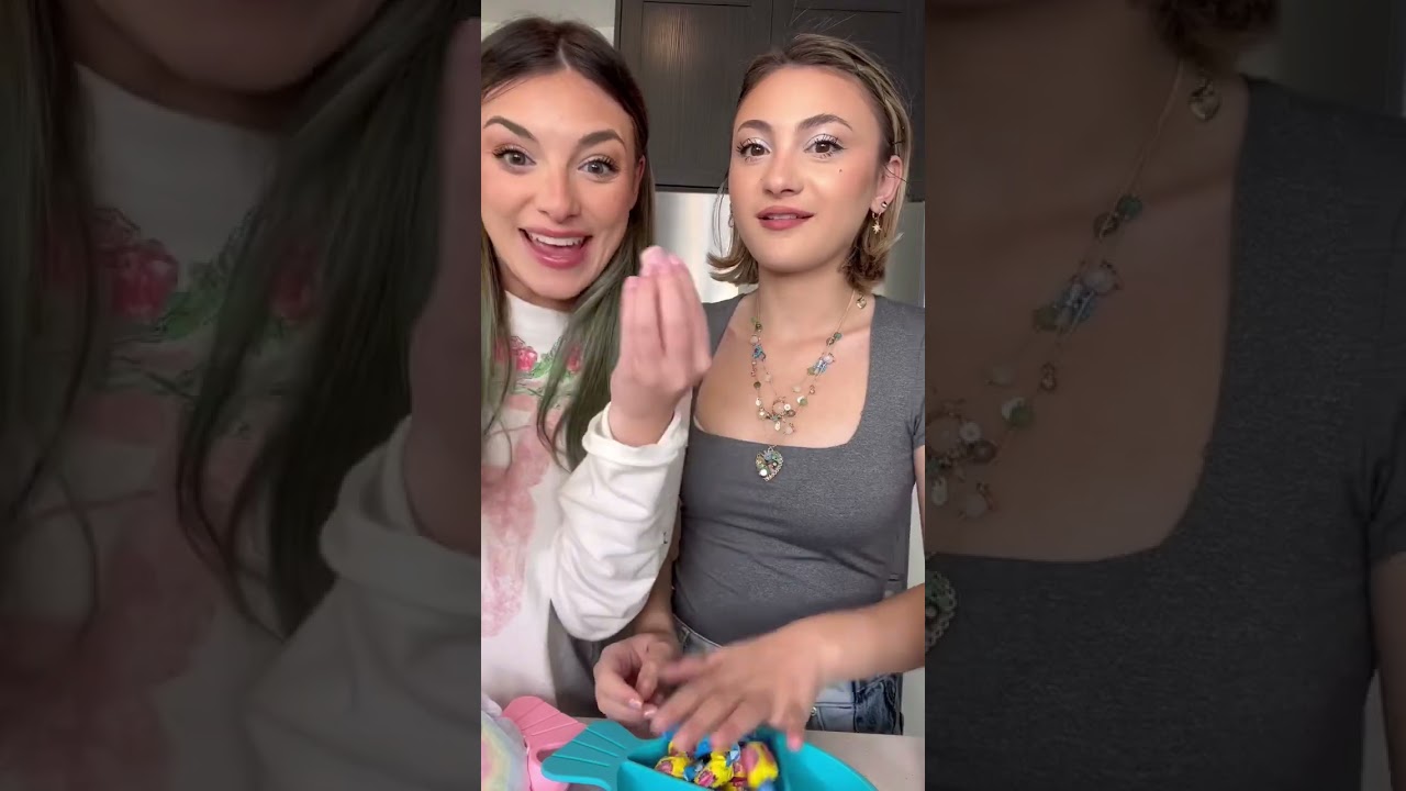 Pink vs blue color candy war! #shorts #candy #colorchallenge