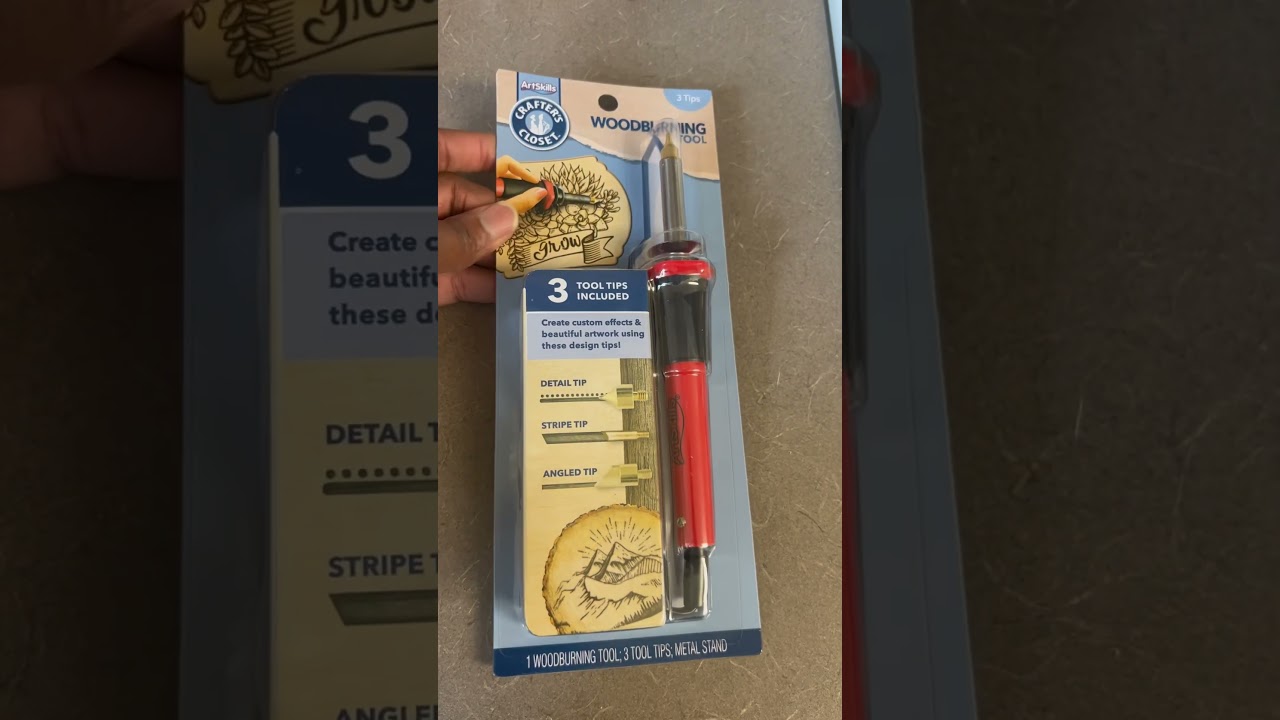 Dollar general woodburning tool kit, let’s go #crafting #art #Woodburning