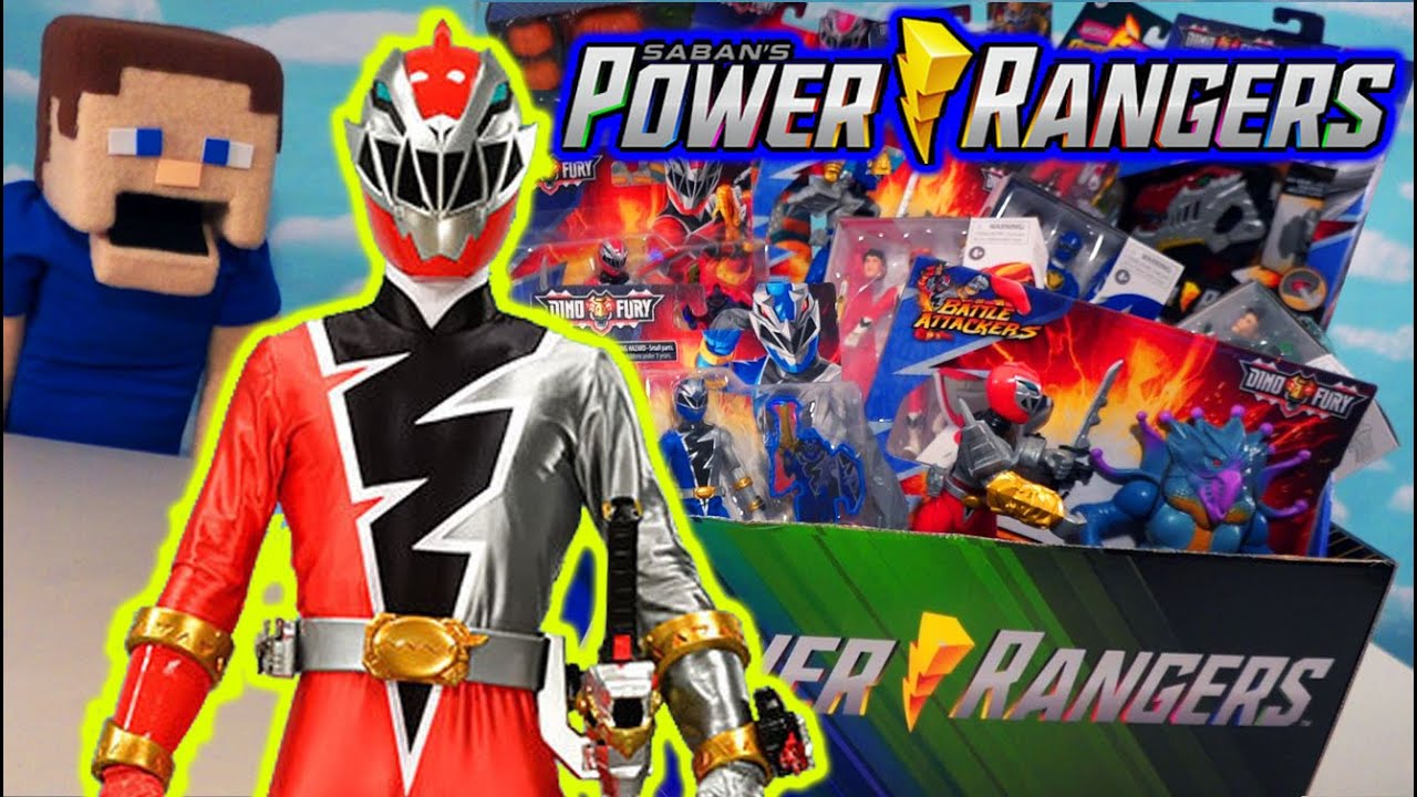 Power Rangers DINO FURY MEGA Figures & Toys UNBOXING! Lightning Collection MEGAZORD