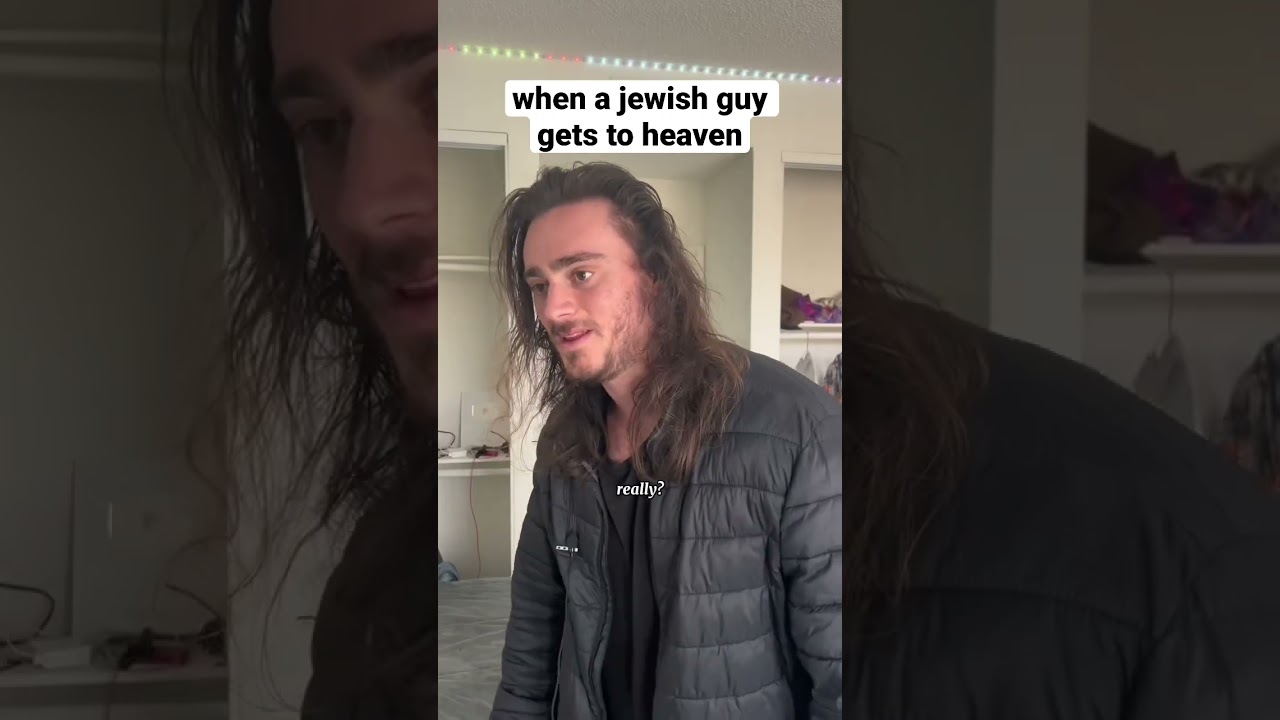 when a jewish guy gets to heaven #shorts #comedy #funny