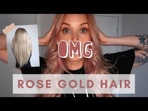 ROSE GOLD HAIR AT HOME | Moroccanoil Color Depositing Mask