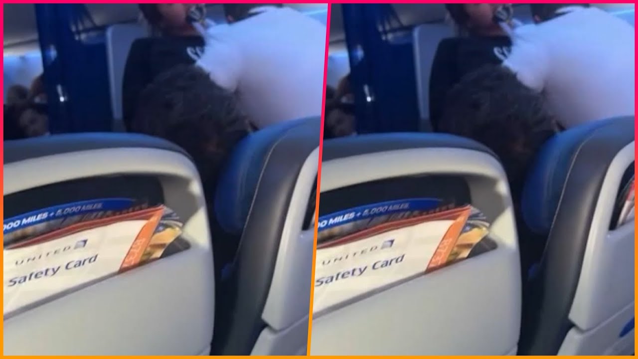Shocking moment: United Airlines passenger bites flight attendant during mid-air meltdown, forces
