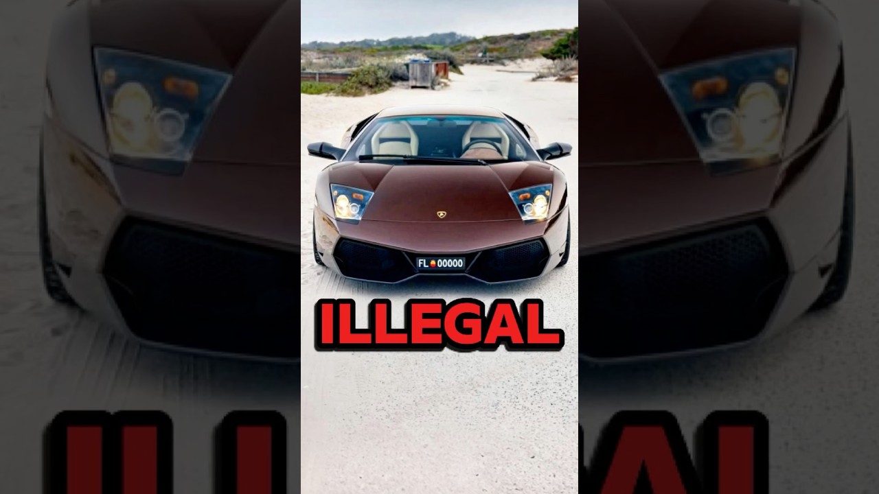 This Lamborghini Is Illegal To Drive! #lamborghini #murcielago