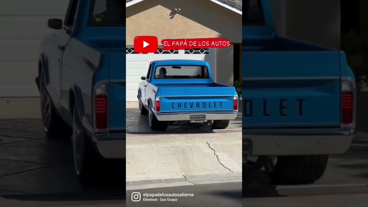 Esta camioneta Chevrolet clásica está hermosa.