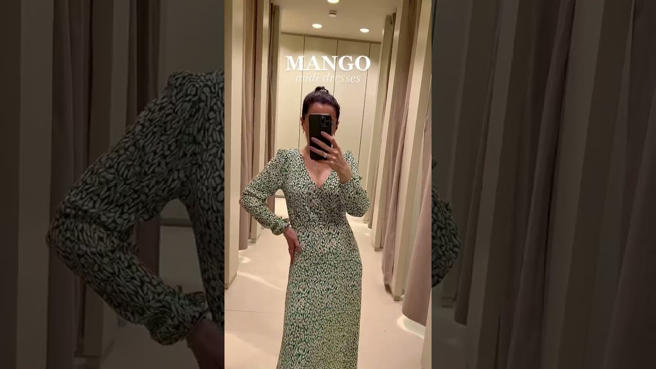 MANGO midi dresses ✨ #mangowoman #mangodress #mididressoutfit #weddingguestoutfit