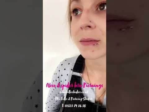 Nose and spider bite piercing