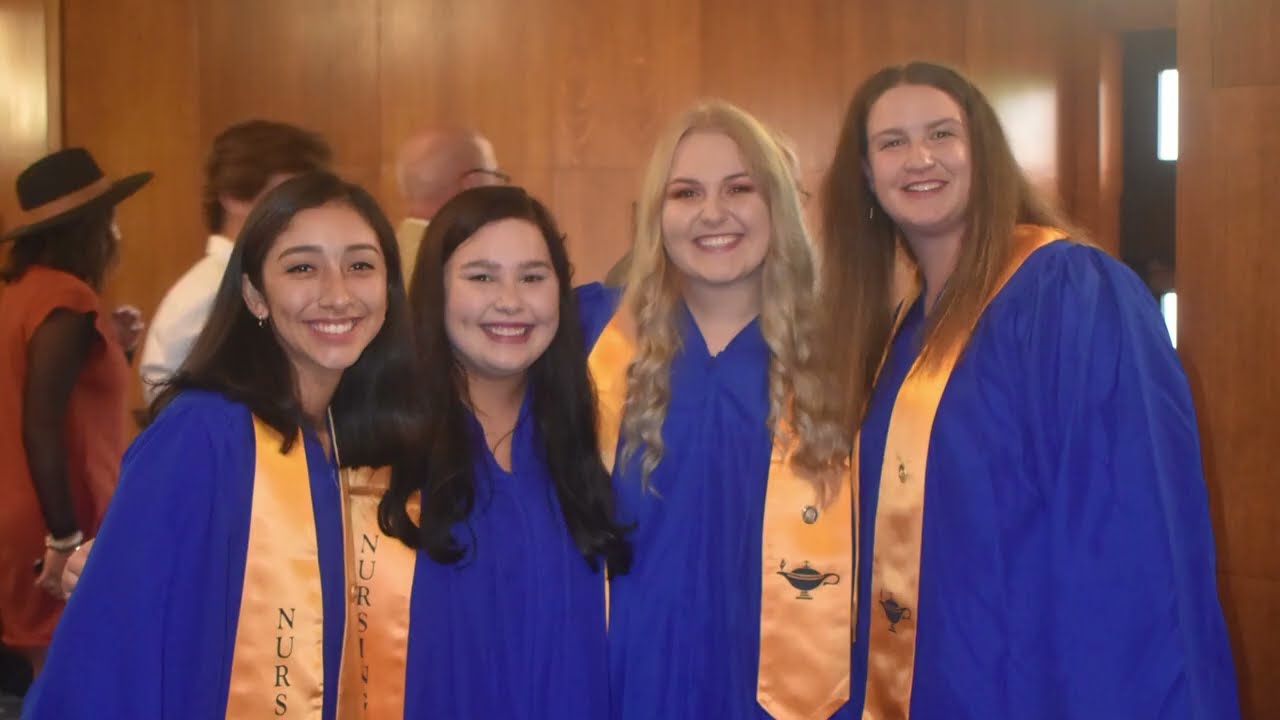 Final collage of the 2022 Indiana State University Nursing School Pinning Ceremony.