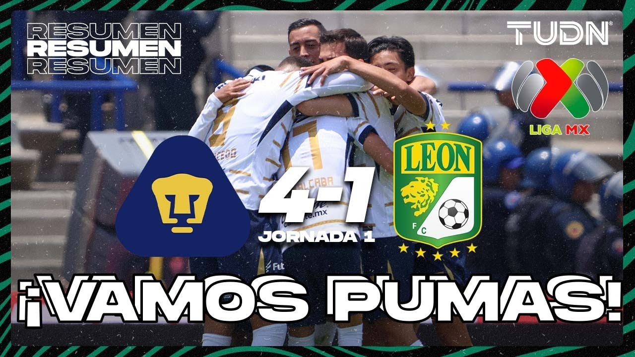 HIGHLIGHTS | Pumas 4-1 León | Liga Mx -AP2024 - J1 | TUDN