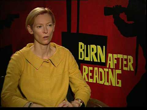 Tilda Swinton interview for The Burn After Reading in HD