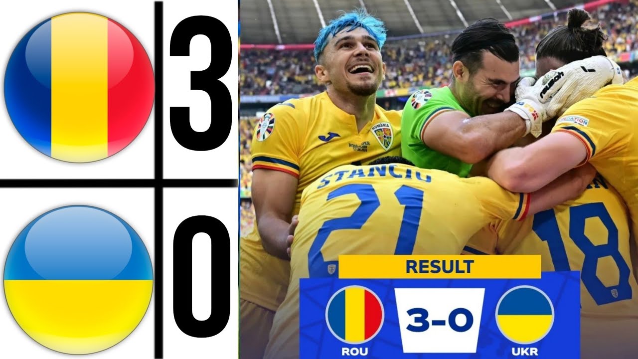 Romania vs Ukraine (3-0) EURO 2024 | România - Ucraina | Румунія - Україна Euro 2024