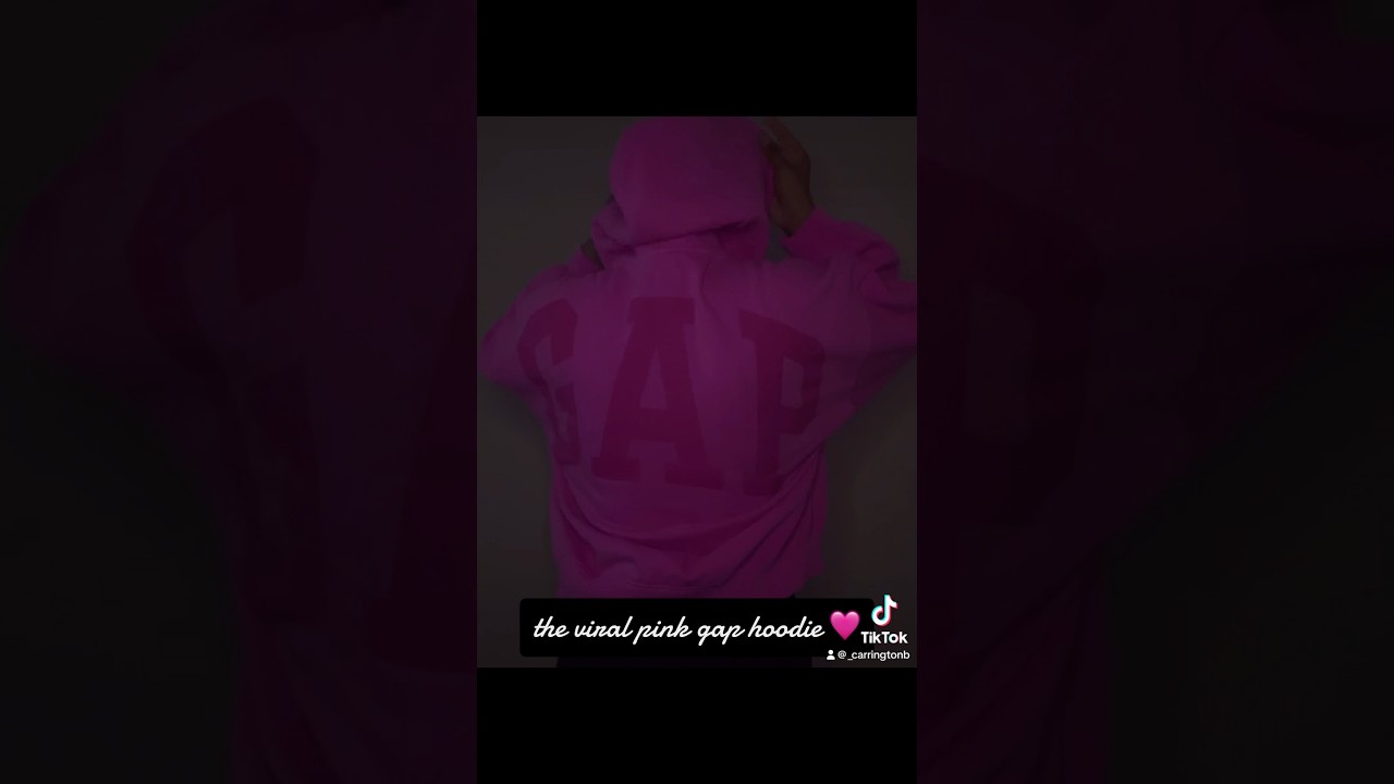 viral pink gap hoodie 🩷 #shopping #pink #fypシ #fyp #hoodie #love #orderonline #2024 #tiktok