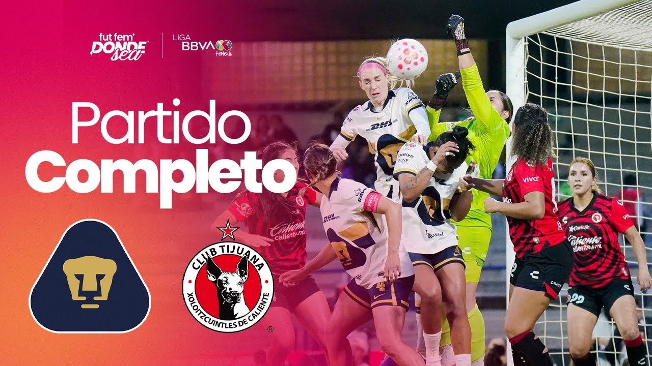 Partido Completo: Pumas vs Tijuana | Jornada 8 | Apertura 2025
