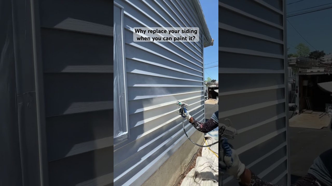 Painting vinyl siding using Sherwin Williams Vinyl-Safe formula
