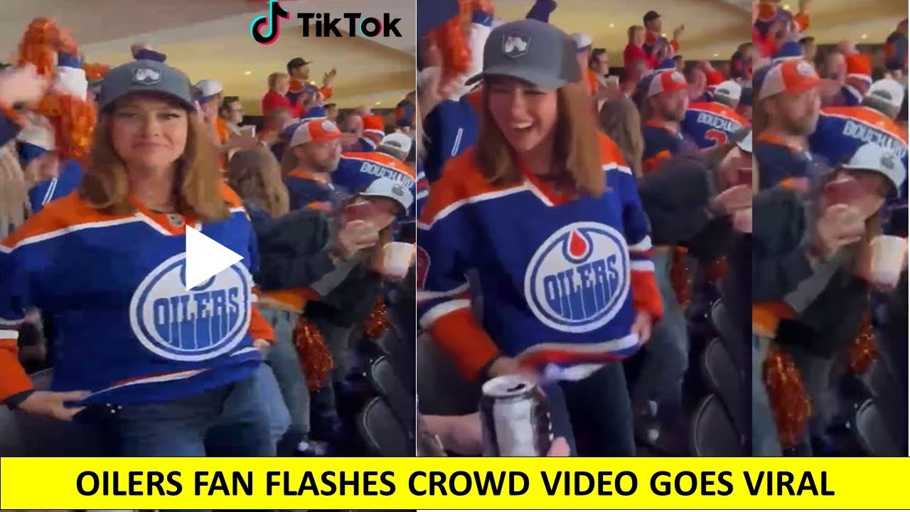 Oilers fan flashes crowd | oilers fan flashes crowd unedited video | edmonton oilers fan flash video