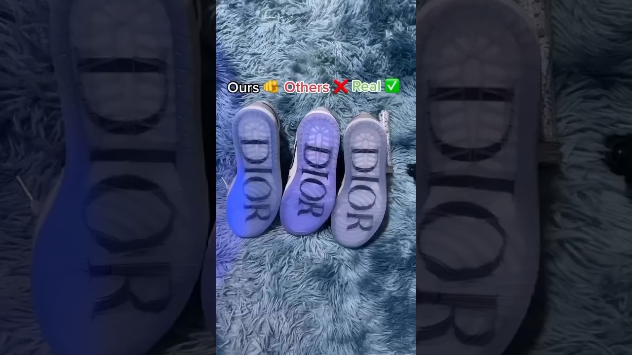 Real ✅ Vs Fake ❌ Dior Jordan 1 #sneakerhead #sneakers #viral