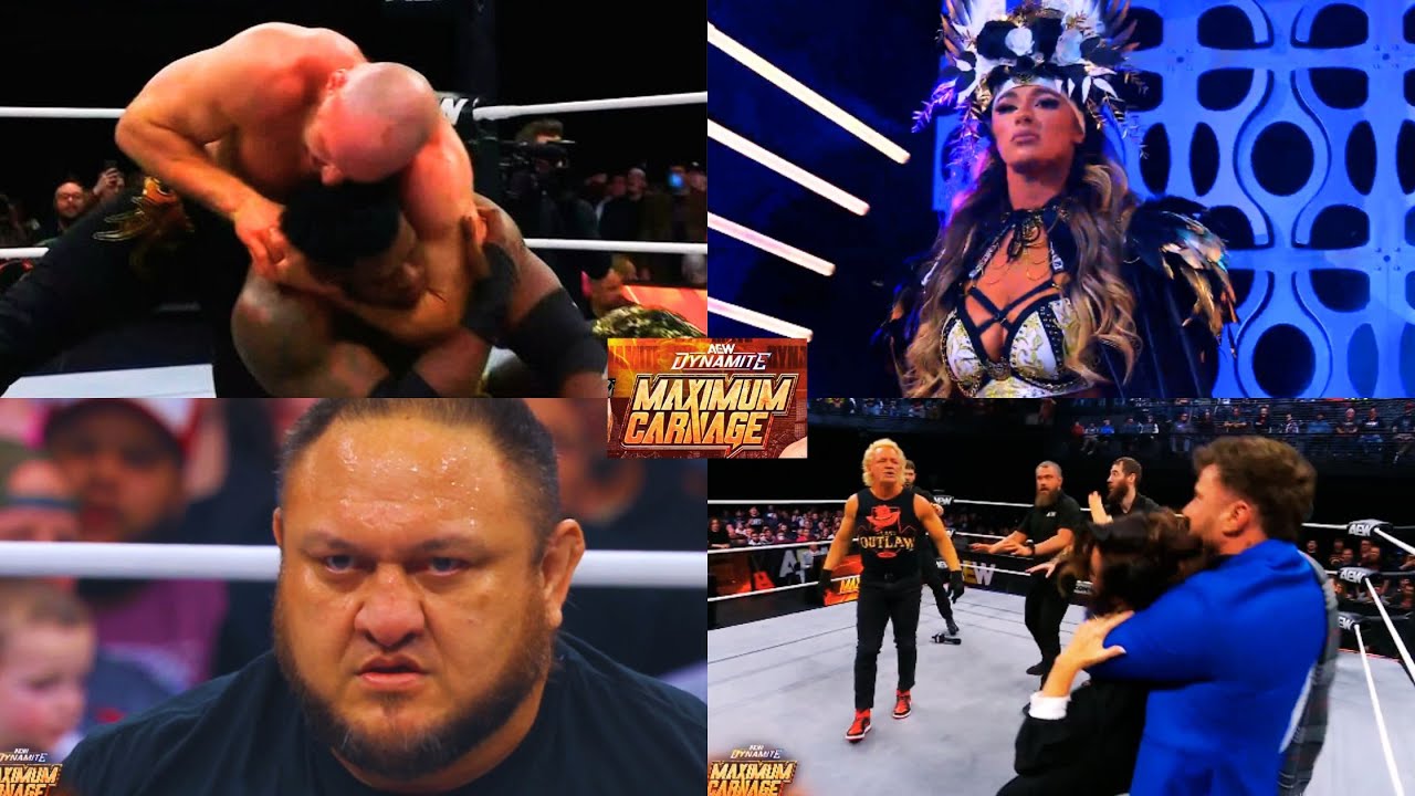 AEW Dynamite Maximum Carnage 01/15/25 Results- Samoa Joe Returns, Megan Bayne Debuts, Coward MJF 🔥🔥