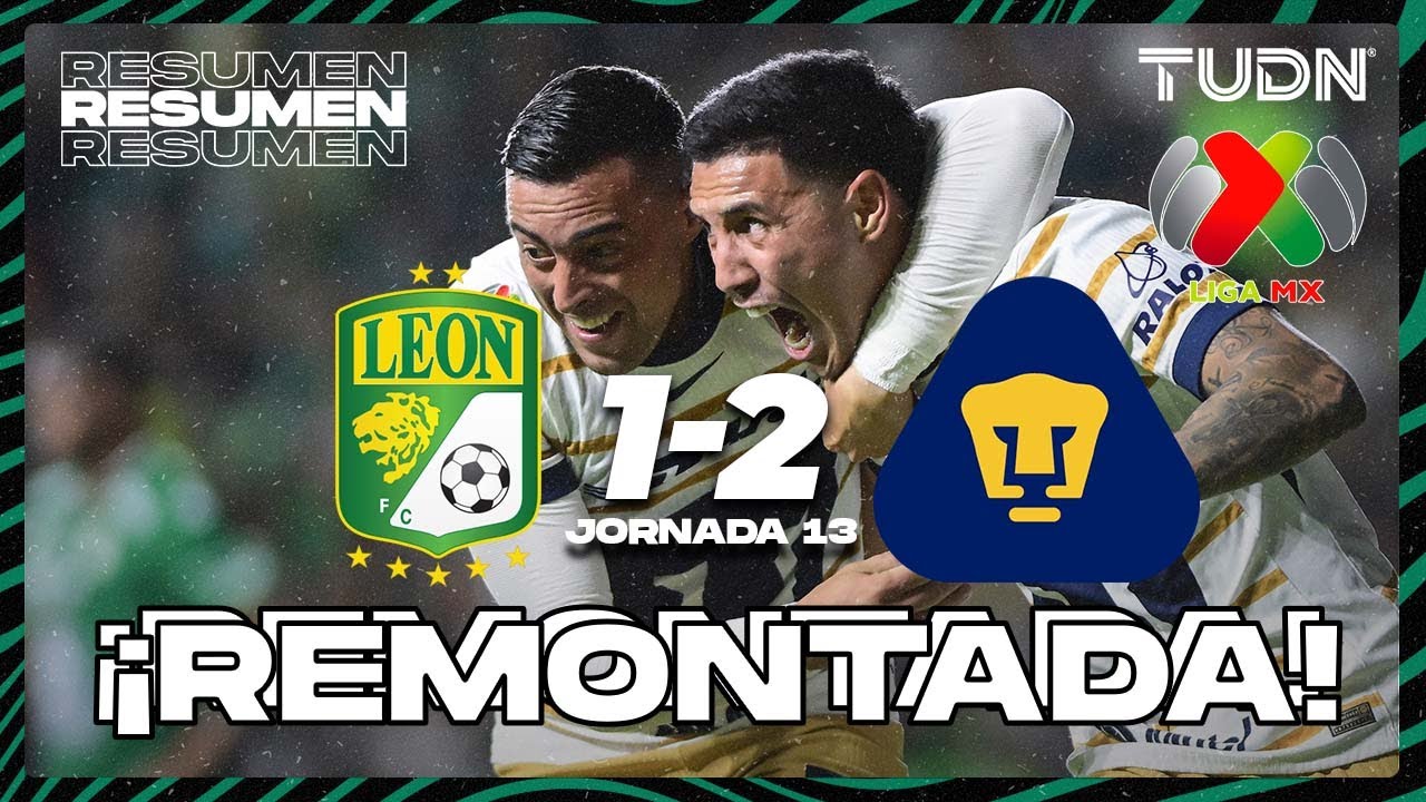 HIGHLIGHTS - León vs Pumas | Liga MX - Jornada 13 CL25 | TUDN