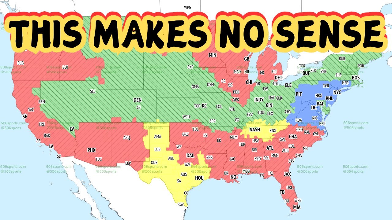 The NFL TV Maps for Week 18 Make NO SENSE