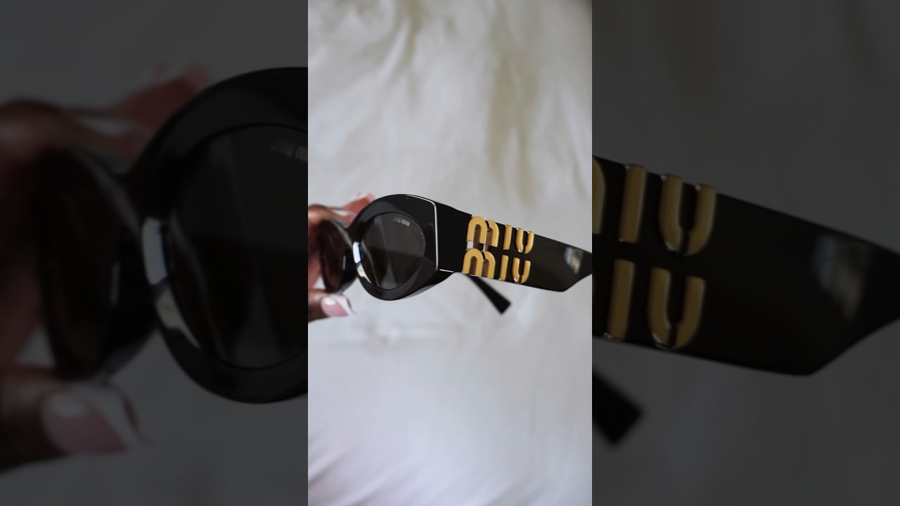 unbox my new miu miu sunglasses with me ✨ | #unboxing #sunglasses #fashion #miumiu #new #shorts