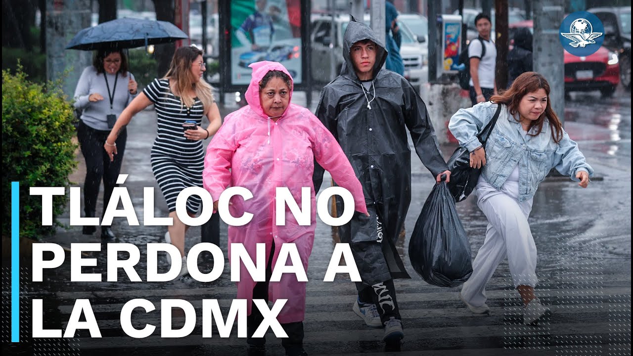 Fuertes lluvias regresan a la CDMX y provocan encharcamientos e inundaciones en al menos 5 alcaldías