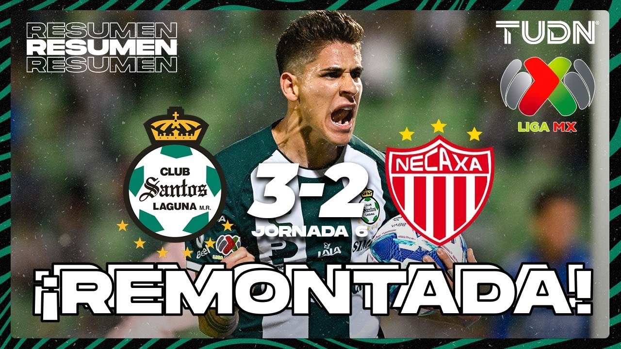HIGHLIGHTS | Santos 3-2 Necaxa | Liga Mx -AP2024 - J6 | TUDN