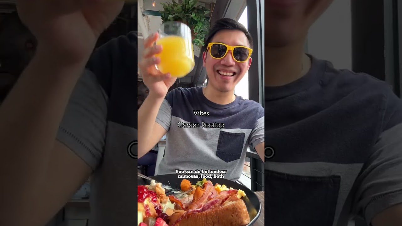 Must try rooftop DC brunch for bottomless mimosas and food! #washingtondc #brunch nch