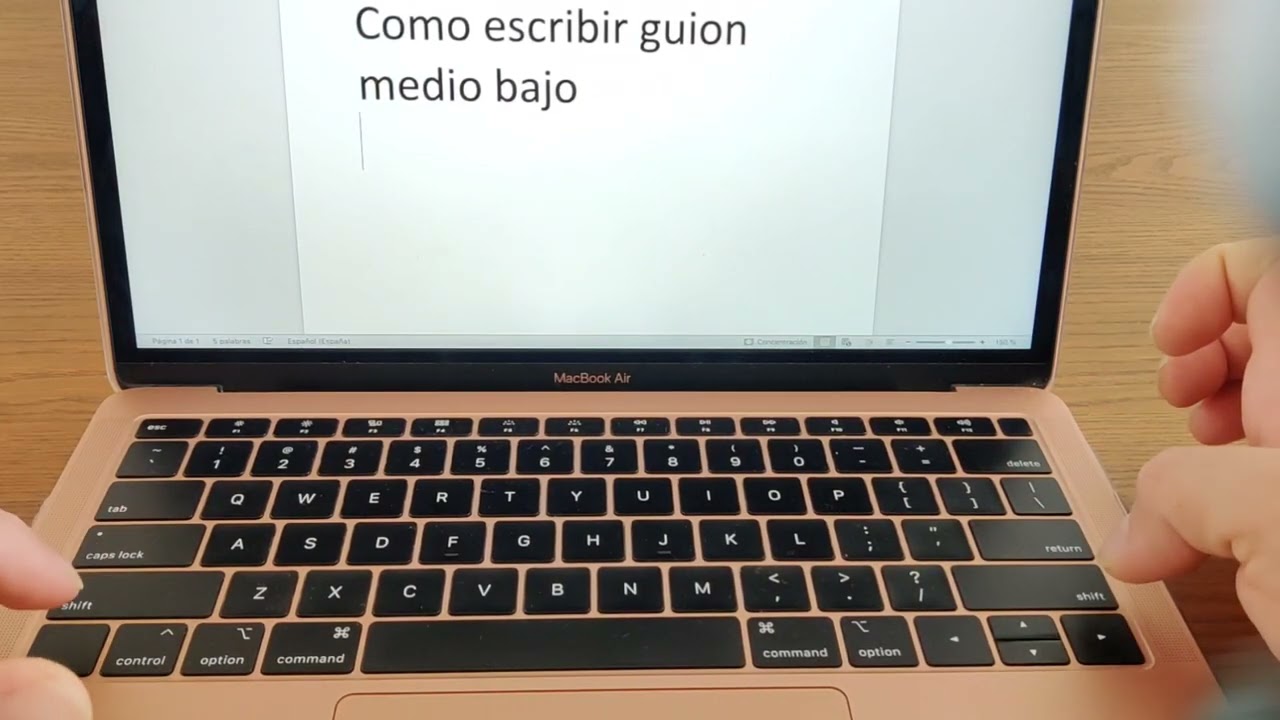 cómo #escribir el #guión bajo en #Mac (#MacBook) en 30 segundos #guionbajo