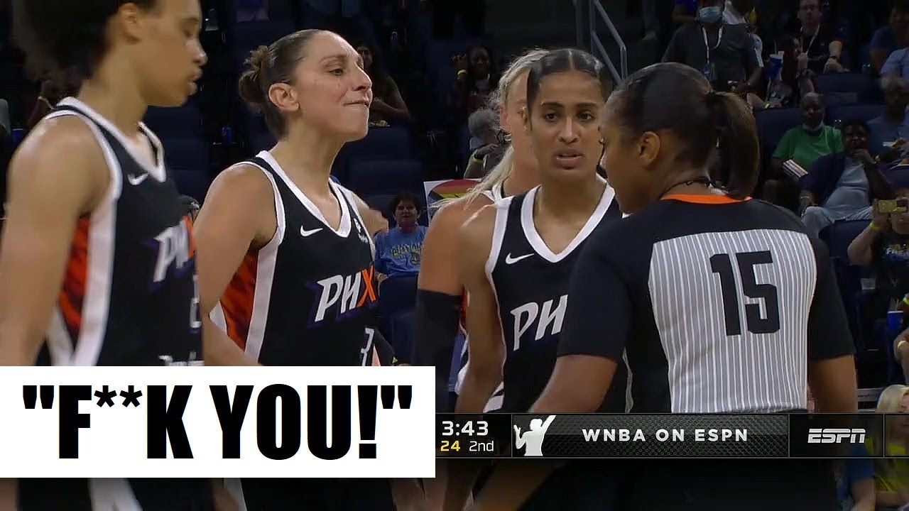 Taurasi EJECTED After SCREAMING At Refs For Not Calling Foul On Candace Parker, Receive 2 Technicals