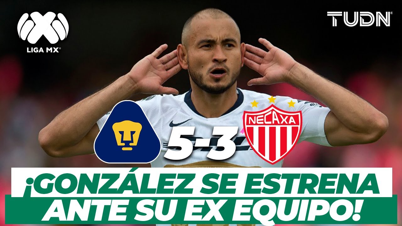 ¡Qué juegazo! Pumas derrota a Necaxa en lluvia de goles I Pumas 5-3 Necaxa AP-18 I TUDN