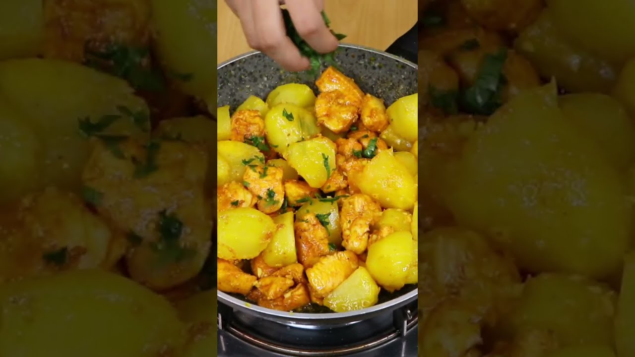 ¡Solo patatas y Pechuga de pollo! Cena fácil y deliciosa en poco tiempo