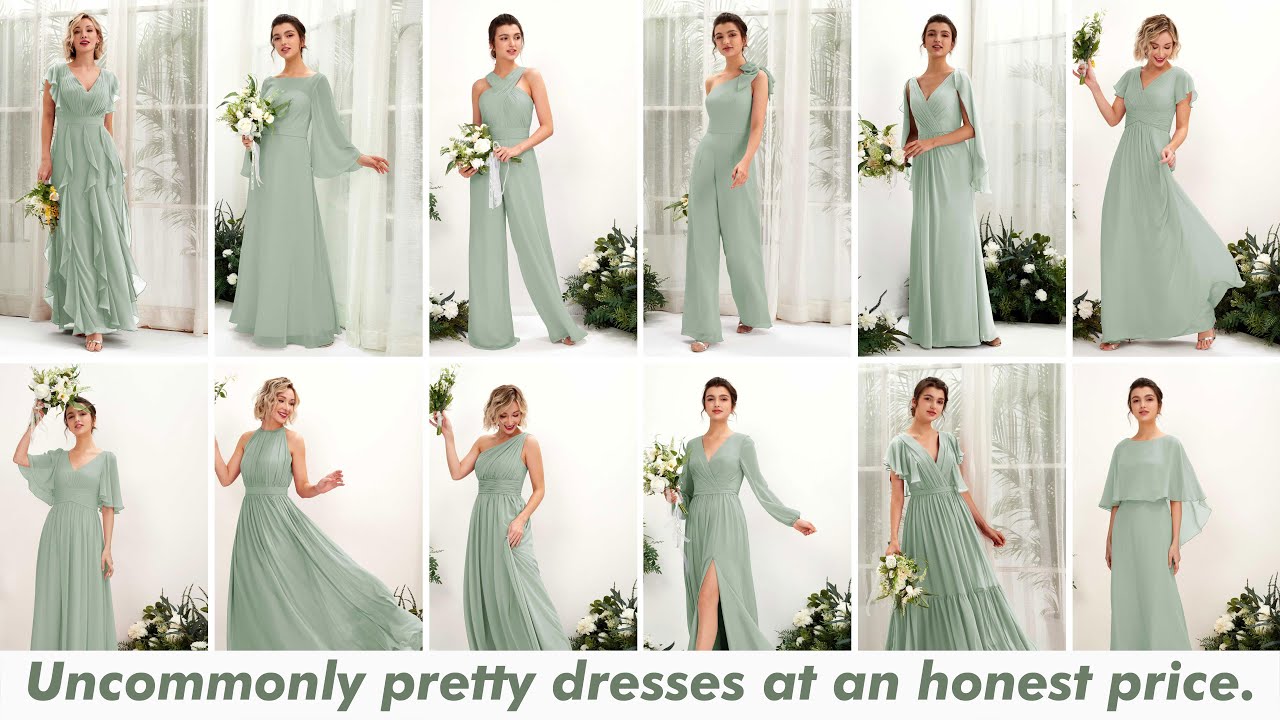 Discover the Magic of Sage Green Chiffon Bridesmaid Dresses – Make Your Wedding Unforgettable! 💚