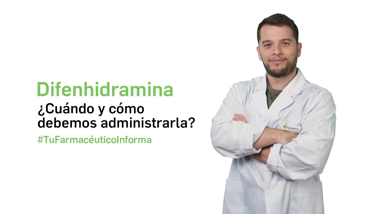 Difenhidramina. ¿Qué es y cómo debemos tomarla? - Tu farmacéutico informa