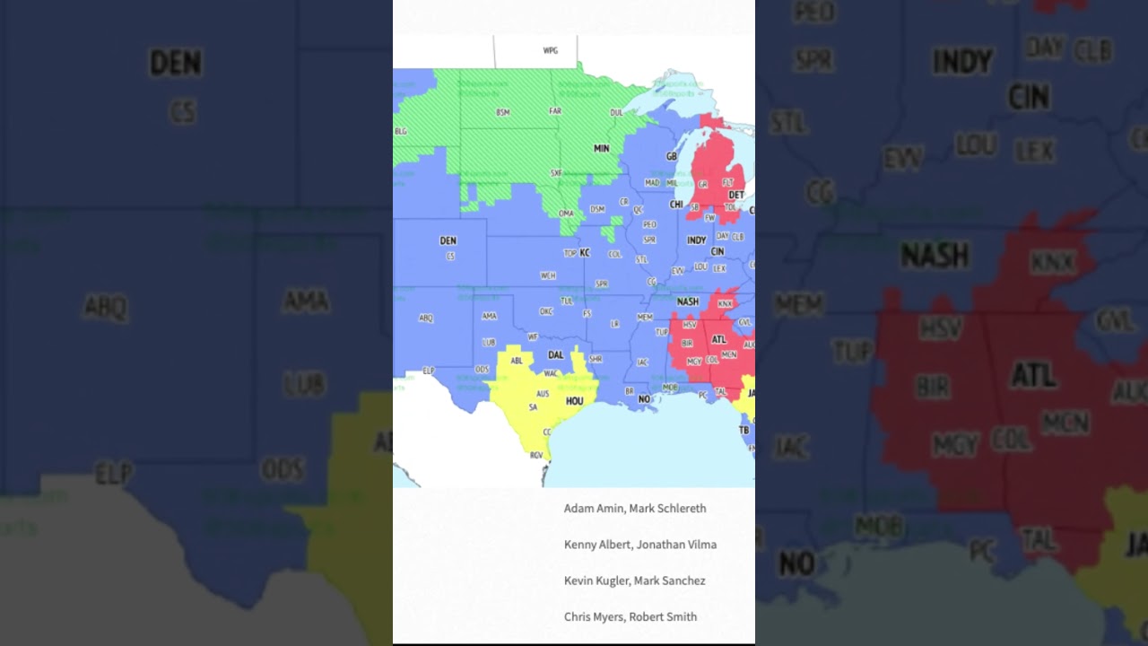 NFL's Rude Early Game Broadcast Map #nfl #packers #funny #humor #football