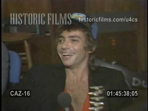 JIMMY CRESPO AND RICK DUFAY OF AEROSMITH GOOFING AROUND IN STUDIO