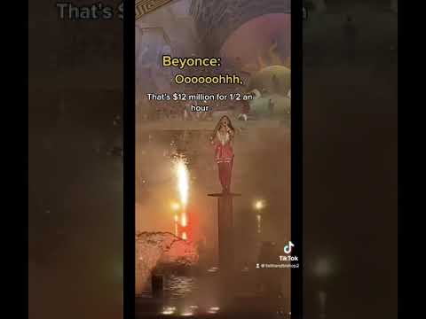 What $24 million an hour sounds like. #beyonce #dubai #shorts