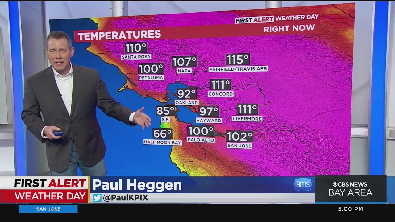 Heat wave brings blistering, record setting temperatures to parts of Bay Area
