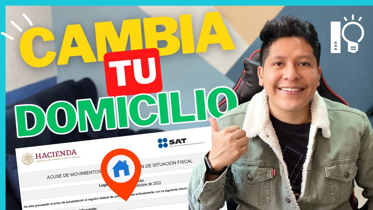 CÓMO CAMBIAR MI DOMICILIO FISCAL EN EL SAT | Trámites SAT 2023 | IngenioContable 💡