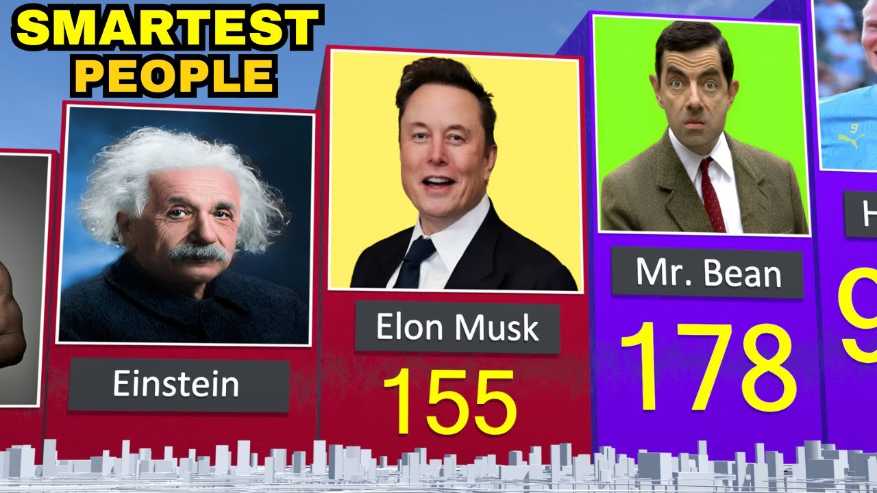 IQ Of Famous People | Elon Musk vs Einstein ➤ 3D Comparison