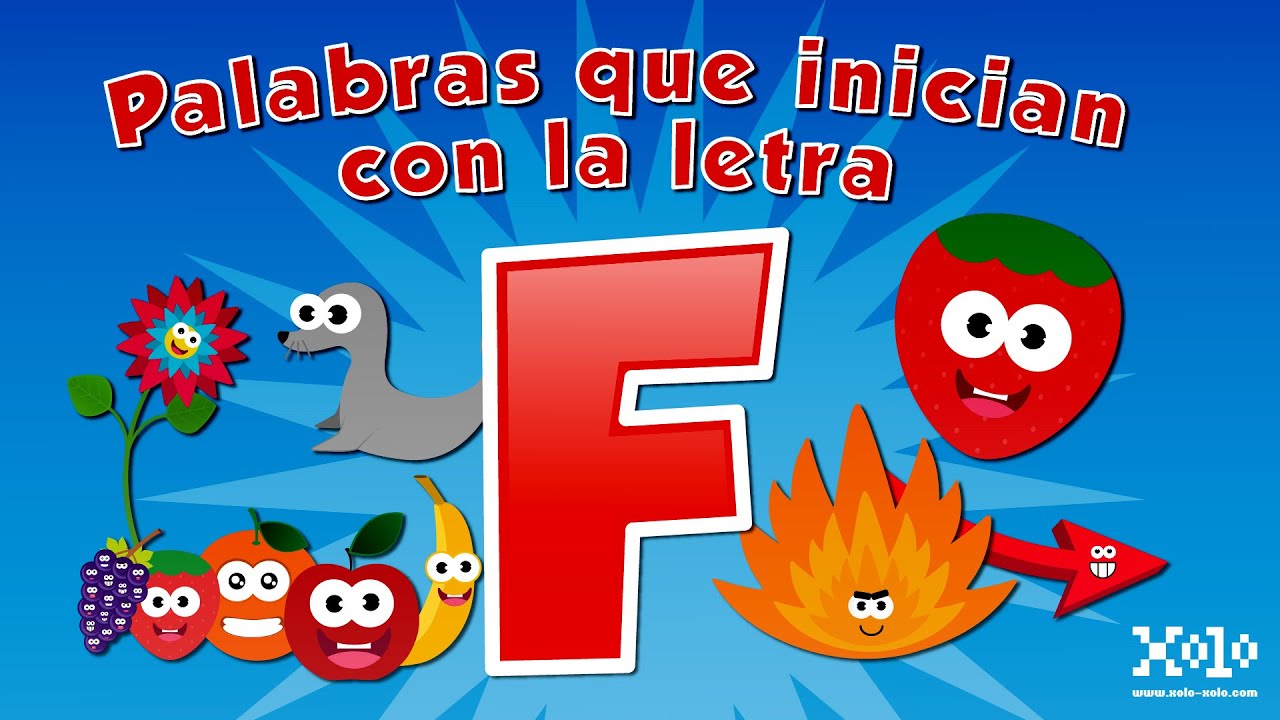 Palabras que inician con la letra F en español para niños - Videos Aprende