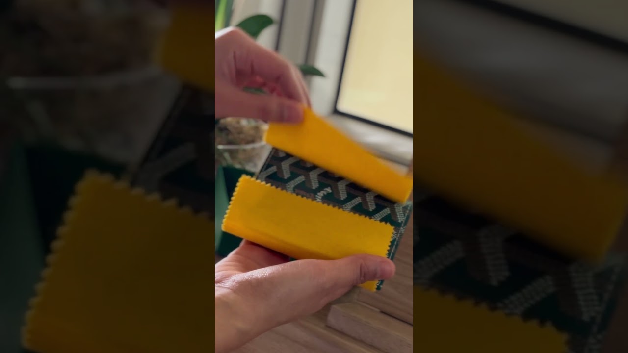 Unboxing Goyard Saint Pierre card wallet! Is it worth it? #goyard #paris